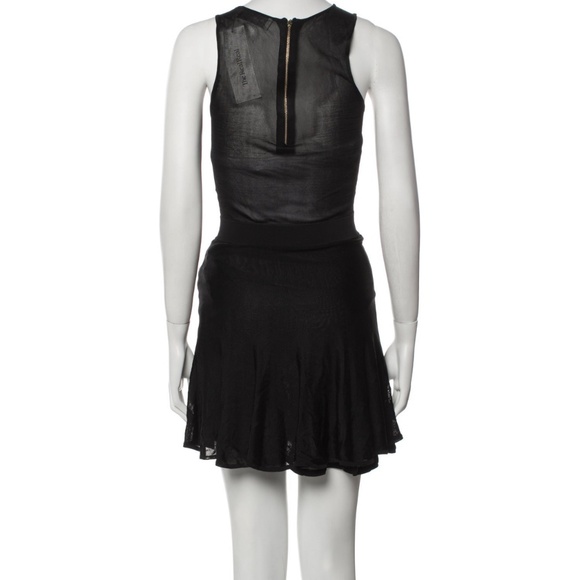 RARE ALC Lena Dress Black Mesh Knit - Picture 2 of 9